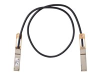 Cisco 100GBASE-CR4 Passive Copper Cable - Câble à attache directe - QSFP pour QSFP - 1 m - twinaxial - passif - pour Mellanox ConnectX-5 Ex EN; Nexus 93108TC-EX, 93180YC-FX, 9336C-FX2 QSFP-100G-CU1M=