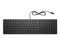 HP Pavilion 300 - Clavier - USB - Anglais - noir de jais - pour Pavilion 24, 27, 590, 595, TP01 4CE96AA#ABB