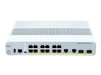 Cisco Catalyst 3560CX-12TC-S - Commutateur - Géré - 12 x 10/100/1000 + 2 x SFP Gigabit combiné - de bureau, Montable sur rack, Montage sur rail DIN, fixation murale WS-C3560CX-12TC-S