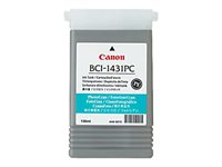 Canon BCI-1431PC - 130 ml - cyan clair - originale - réservoir d'encre - pour BJC-6200; imagePROGRAF W6200P, W6400, W6400 Dye, W6400P 8973A001