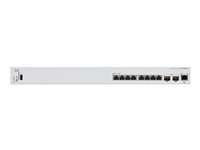 Cisco Business 350 Series CBS350-8XT - Commutateur - C3 - Géré - 6 x 10GBase-T + 2 x combo 10 Gigabit SFP+/RJ-45 - Montable sur rack CBS350-8XT-EU