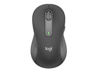 Logitech Signature M650 L LEFT - Souris - grande taille - pour gauchers - optique - 5 boutons - sans fil - Bluetooth, 2.4 GHz - récepteur USB Logitech Logi Bolt - graphite 910-006239