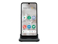 DORO 8100 - 4G smartphone - RAM 2 Go / Mémoire interne 32 Go - microSD slot - 6.1" - 1560 x 720 pixels - 3 x caméras arrière 13 MP, 2 MP, 2 MP - front camera 5 MP - avec Montre Doro rose - gris 8383