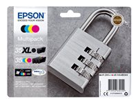 Epson 35XL Multipack - Pack de 4 - XL - noir, jaune, cyan, magenta - original - emballage coque avec alarme radioélectrique/ acoustique - cartouche d'encre - pour WorkForce Pro WF-4720, WF-4720DWF, WF-4725DWF, WF-4730, WF-4730DTWF, WF-4740, WF-4740DTWF C13T35994020