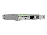 Allied Telesis CentreCOM AT-GS970M/18PS - Commutateur - C3 - Géré - 16 x 10/100/1000 (PoE+) + 2 x SFP (mini-GBIC) lien montant - de bureau, Montable sur rack - PoE+ (247 W) AT-GS970M/18PS-50