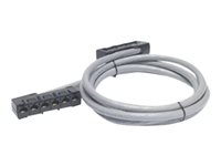 APC Data Distribution Cable - Câble réseau - Conformité TAA - RJ-45 (F) pour RJ-45 (F) - 3.4 m - UTP - CAT 5e - colonne montante - gris DDCC5E-011