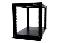 StarTech.com Rack a cadre ouvert 12U - Armoire serveur a fixation murale ou laterale - Rack - noir - 12U - pour P/N: CABCAGENUTS6, CABSCREWM52, CABSCREWSM6, CABSCRWM520, CABSCRWM620, CABSCRWS1224 4POSTRACK12