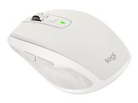 Logitech MX Anywhere 2S - Souris - laser - 7 boutons - sans fil - Bluetooth, 2.4 GHz - récepteur sans fil USB - gris clair 910-005155