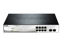 D-Link Web Smart DGS-1210-10P - Commutateur - Géré - 8 x 10/100/1000 (PoE+) + 2 x Gigabit SFP - de bureau - PoE+ (78 W) DGS-1210-10P