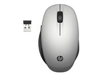 HP Dual Mode - Souris - optique - sans fil - Bluetooth, 2.4 GHz - récepteur sans fil USB - argent - pour OMEN by HP Laptop 16; ENVY 13; ENVY x360 Laptop; Pavilion 15; Pavilion Gaming TG01 6CR72AA#ABB