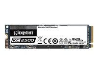 Kingston KC2500 - SSD - chiffré - 1 To - interne - M.2 2280 - PCIe 3.0 x4 (NVMe) - 256-bit AES-XTS - Self-Encrypting Drive (SED) SKC2500M8/1000G