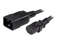 StarTech.com Cordon d'alimentation PC robuste IEC 320 C13 vers IEC 320 C20 de 1,8 m - Câble secteur C13 vers C20 - 2,5 mm² - Noir - Câble d'alimentation - IEC 60320 C20 pour IEC 60320 C13 - CA 110 V - 1.8 m - noir - pour P/N: RKCOND17HD PXTC13C20146