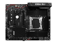 MSI X99A SLI - Carte-mère - ATX - Socket LGA2011-v3 - X99 - USB 3.1 Gen 1, USB-C Gen2, USB 3.1 Gen 2 - Gigabit LAN - audio HD (8 canaux) X99A SLI