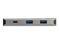 StarTech.com Hub USB-C à 3 ports USB et 1 port RJ45 GbE - 2 ports USB-A, 1 port USB-C - 10 Gbps - Câble hôte intégré de 25cm (HB31C2A1CGB) - Concentrateur (hub) - 1 x USB-C + 2 x USB 3.1 + 1 x 10/100/1000 - de bureau - pour P/N: PEXUSB321C HB31C2A1CGB