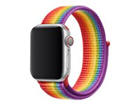 Apple 40mm Sport Loop - Pride Edition - bracelet de montre pour montre intelligente - Regular size - pour Watch (38 mm, 40 mm) MV9Q2ZM/A