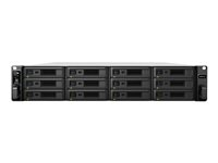 Synology RackStation RS3621xs+ - Serveur NAS - 12 Baies - rack-montable - SATA 6Gb/s - RAID RAID 0, 1, 5, 6, 10, JBOD, disque de réserve 5, 6 disques de secours, disque de réserve 10, disque de réserve 1, RAID F1, disque de secours F1 - RAM 8 Go - Gigabit Ethernet / 10 Gigabit Ethernet - iSCSI support - 2U RS3621XS+