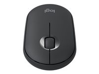 Logitech Pebble M350 - Souris - optique - 3 boutons - sans fil - Bluetooth, 2.4 GHz - récepteur sans fil USB - graphite 910-005718