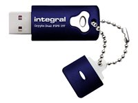 Integral Crypto Dual FIPS 197 - Clé USB - chiffré - 32 Go - USB 2.0 INFD32GCRYPTODL197