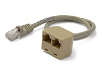 StarTech.com Splitter RJ45 - Cat5 / Cat 5e - Répartiteur Ethernet 2 vers 1 - 1x RJ45 (M) 2x RJ45 (F) - Adaptateur RJ45 - Doubleur Ethernet - Répartiteur de réseau - RJ-45 (M) pour RJ-45 (F) RJ45SPLITTER