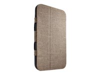 Case Logic SnapView - Boîtier de protection pour tablette - polyester, polycarbonate - taupe - 8" - pour Samsung Galaxy Note 8.0 FSG1081M