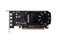 NVIDIA Quadro P1000 - Kit client - carte graphique - Quadro P1000 - 4 Go GDDR5 - PCIe 3.0 x16 - 4 x Mini DisplayPort - pour Dell 5820 Tower, 7820 Tower, 7920 Tower 490-BDXN