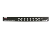 StarTech.com Commutateur KVM PS/2 USB 8 ports 1U empilables sur rack avec OSD - Commutateur KVM - 8 x KVM port(s) - 1 utilisateur local - de bureau - pour P/N: RK3236BKF SV831DUSBGB