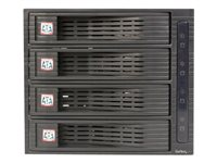 StarTech.com Rack amovible 3 x 5,25" sans tiroir pour 4 disques durs 3,5" - Face arriere - Compartiment pour lecteur de support de stockage - 3.5" - noir - pour P/N: 25SAT35HDD, PEXMSATA3422, PEXMSATA343, PEXSAT34RH HSB430SATBK