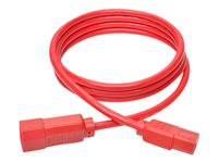 Tripp Lite 6ft Computer Power Extension Cord 10A 18 AWG C14 to C13 Red 6' - Rallonge de câble d'alimentation - IEC 60320 C14 pour IEC 60320 C13 - CA 100-250 V - 10 A - 1.83 m - rouge P004-006-ARD