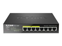 D-Link DGS 1008P - Commutateur - non géré - 4 x 10/100/1000 (PoE) + 4 x 10/100/1000 - de bureau - PoE DGS-1008P/E