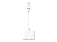 Belkin Lightning Audio + Charge RockStar - Câble de recharge/audio - Lightning mâle pour Lightning femelle - 11.5 cm F8J198BTWHT