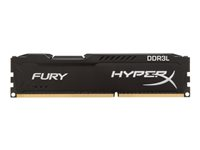 HyperX FURY - DDR3L - module - 8 Go - DIMM 240 broches - 1600 MHz / PC3L-12800 - CL10 - 1.35 / 1.5 V - mémoire sans tampon - non ECC - noir HX316LC10FB/8