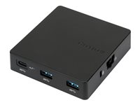 Targus Travel Dock with Power Pass-Through - Station d'accueil - USB-C / Thunderbolt 3 - VGA, HDMI, Mini DP - GigE - Europe DOCK412REU