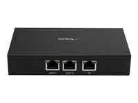 StarTech.com Répéteur Gigabit PoE+ à 2 ports - Extendeur réseau Power over Ethernet 802.3at et 802.3af - Gigabit PoE extender - 100 m - Rallonge réseau - GigE - 10Base-T, 100Base-TX, 1000Base-T - 2 ports - RJ-45 / 2 x RJ-45 - jusqu'à 100 m - pour P/N: ST12MHDLANU POEEXT2GAT