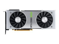 NVIDIA GeForce RTX 2080 Super - Carte graphique - GF RTX 2080 SUPER - 8 Go - HDMI, 3 x DisplayPort - noir, argent 490-BFWC