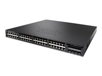 Cisco Catalyst 3650-48FD-E - Commutateur - C3 - Géré - 48 x 10/100/1000 (PoE+) + 2 x 10 Gigabit SFP+ - de bureau, Montable sur rack - PoE+ (775 W) WS-C3650-48FD-E