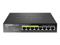 D-Link DGS 1008P - Commutateur - non géré - 4 x 10/100/1000 (PoE) + 4 x 10/100/1000 - de bureau - PoE DGS-1008P