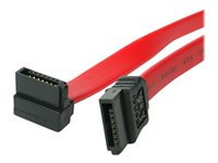 StarTech.com Câble SATA Serial ATA - 46 cm - 18 pouces - Rouge - 1 Connecteur Angle Droit Coudé - 2x SATA Receptacle - Câble SATA - Serial ATA 150/300/600 - SATA (R) pour SATA (R) - 45.7 cm - connecteur à angle droit - rouge - pour P/N: 25S22M2NGFFR, 35S24M2NGFF, CFAST2SAT25, S251BU31REM, S322M225R, S32M2NGFFPEX SATA18RA1