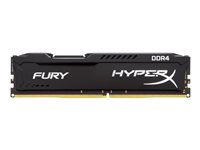 HyperX FURY - DDR4 - 8 Go: 2 x 4 Go - DIMM 288 broches - 2666 MHz / PC4-21300 - CL15 - 1.2 V - mémoire sans tampon - non ECC - noir HX426C15FBK2/8