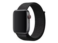 Apple 44mm Sport Loop - Bracelet de montre - Large - noir - pour Watch (42 mm, 44 mm) MTM82ZM/A