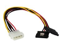 StarTech.com Câble adaptateur d'alimentation interne LP4 (4 broches) - Mâle vers 2x SATA femelle avec verrous de sécurité - 30 cm - Adaptateur secteur - alimentation interne 4 plots (M) pour alimentation SATA (F) - 30 cm - verrouillé - pour P/N: 35S24M2NGFF, HSB13SATSASB, HSB1SATSASBA, HSB1SATSASVA, HSB43SATSASB, S32M2NGFFPEX PYO2LP4LSATA