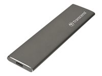 Transcend StoreJet 600 - Disque SSD - 240 Go - externe (portable) - M.2 - USB 3.1 Gen 2 (USB-C connecteur) - gris TS240GSJM600