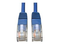 Tripp Lite 10ft Cat5e / Cat5 350MHz Molded Patch Cable RJ45 M/M Blue 10' - Cordon de raccordement - RJ-45 (M) pour RJ-45 (M) - 3 m - UTP - CAT 5e - moulé, bloqué - bleu N002-010-BL