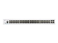 Cisco Business 250 Series CBS250-48T-4X - Commutateur - C3 - intelligent - 48 x 10/100/1000 + 4 x 10 Gigabit SFP+ - Montable sur rack CBS250-48T-4X-EU