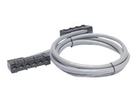 APC Data Distribution Cable - Câble réseau - Conformité TAA - RJ-45 (F) pour RJ-45 (F) - 2.1 m - UTP - CAT 5e - colonne montante - gris DDCC5E-007