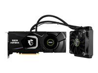 MSI RTX 2080 SUPER SEA HAWK X - Carte graphique - GF RTX 2080 Super - 8 Go GDDR6 - PCIe 3.0 x16 - HDMI, 3 x DisplayPort, USB-C GEFORCE RTX 2080 SUPER SEA HAWK X