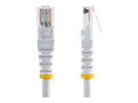 StarTech.com Câble patch UTP Cat5e de 15 m avec RJ45 moulé blanc - Cordon de connexion de 15 m - Cordon de raccordement - RJ-45 (M) pour RJ-45 (M) - 15 m - UTP - CAT 5e - moulé - blanc M45PAT15MWH